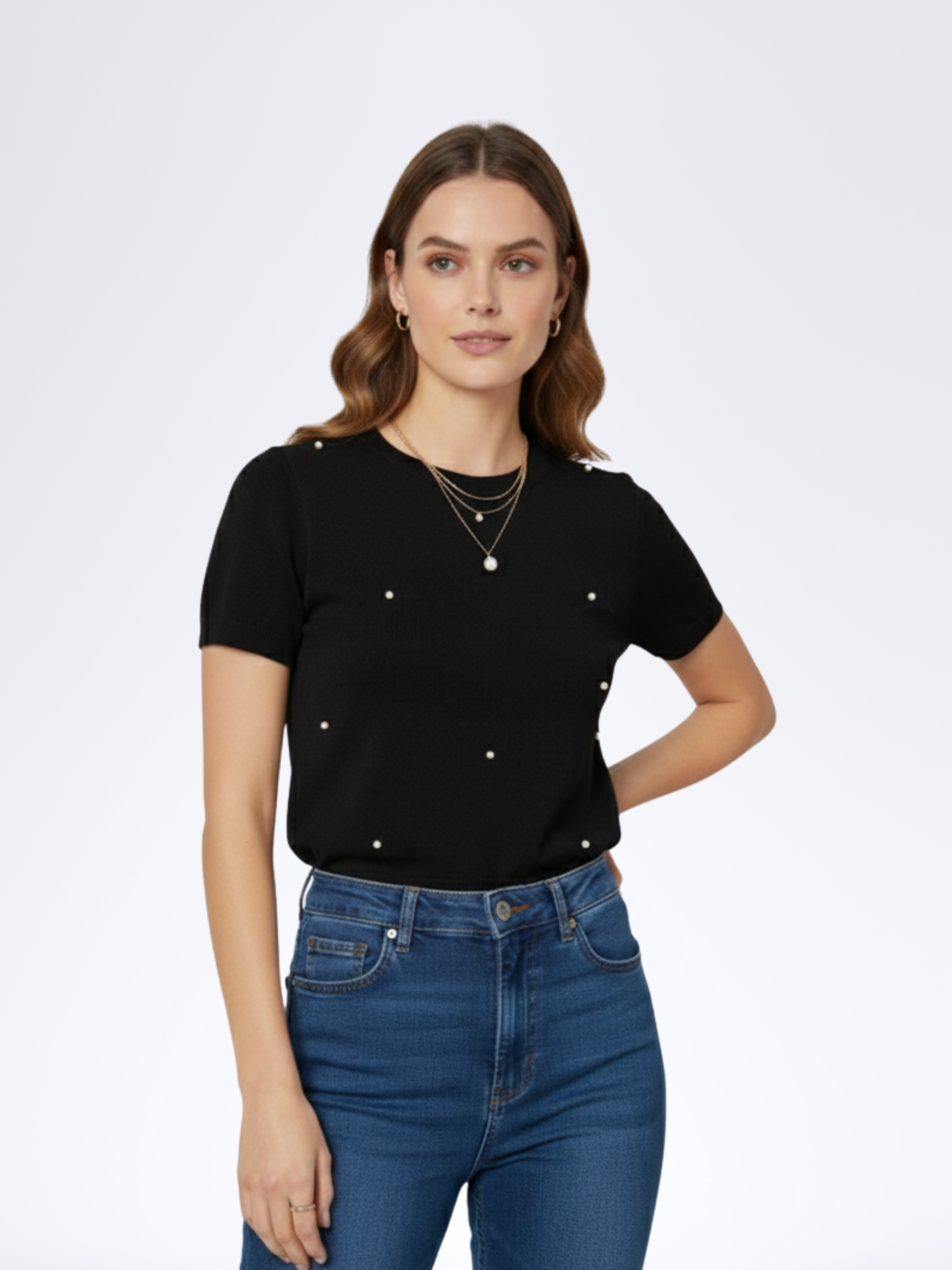 BLACK PEARLDROP SWEATSHIRT