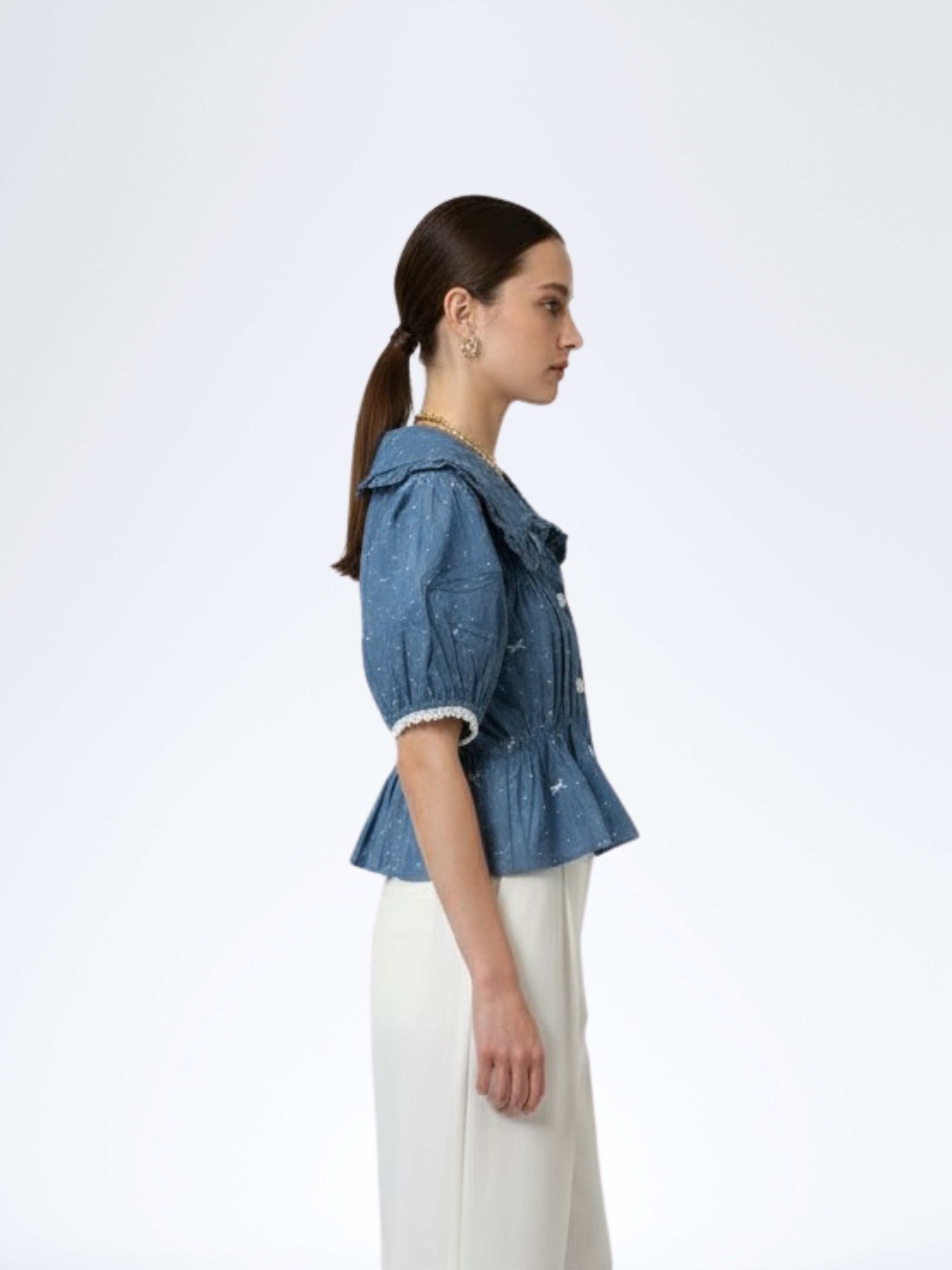 LIGHTBLUE LILBOW TOP