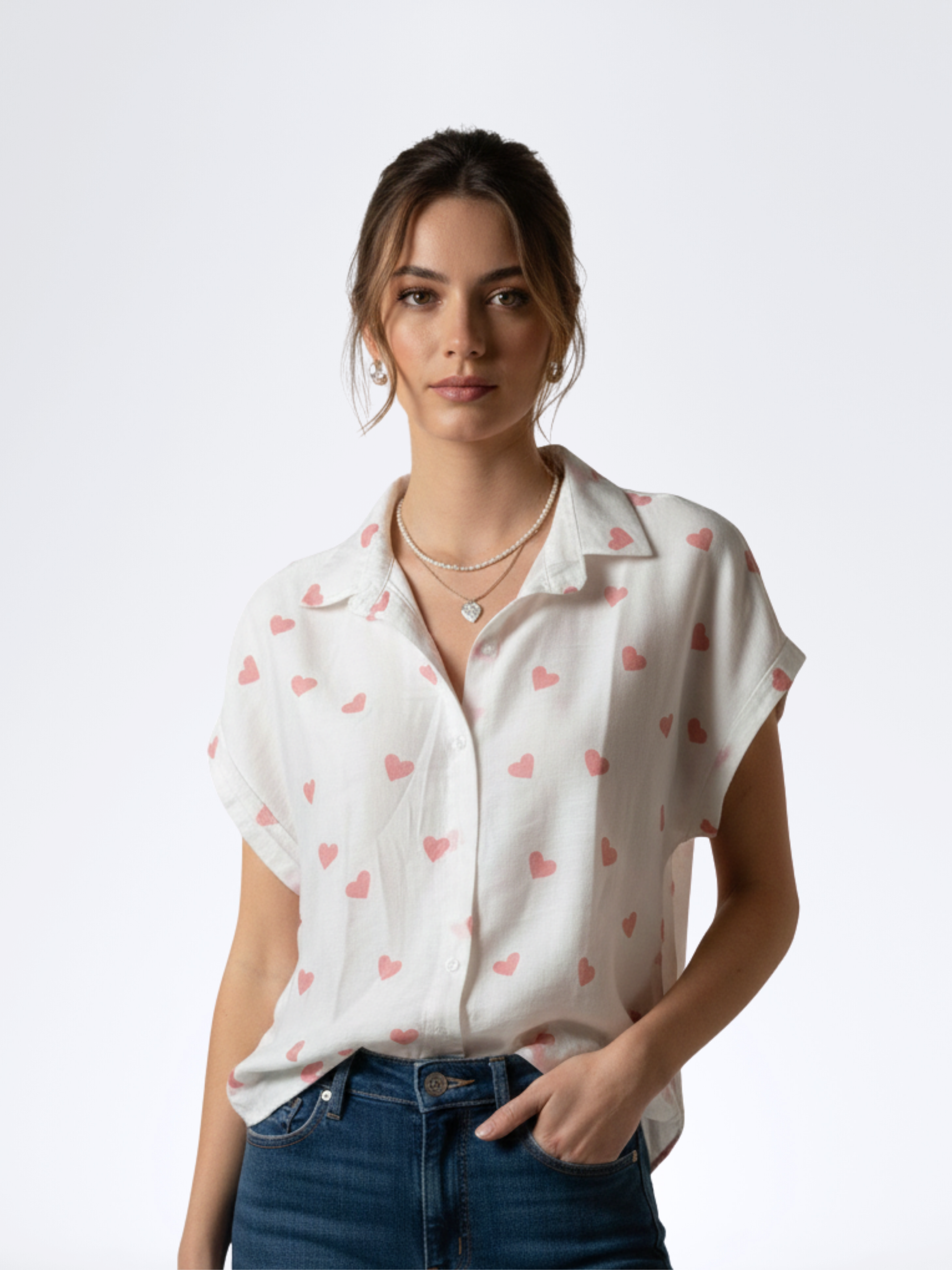 PINK QUEEN OF HEARTS TOP