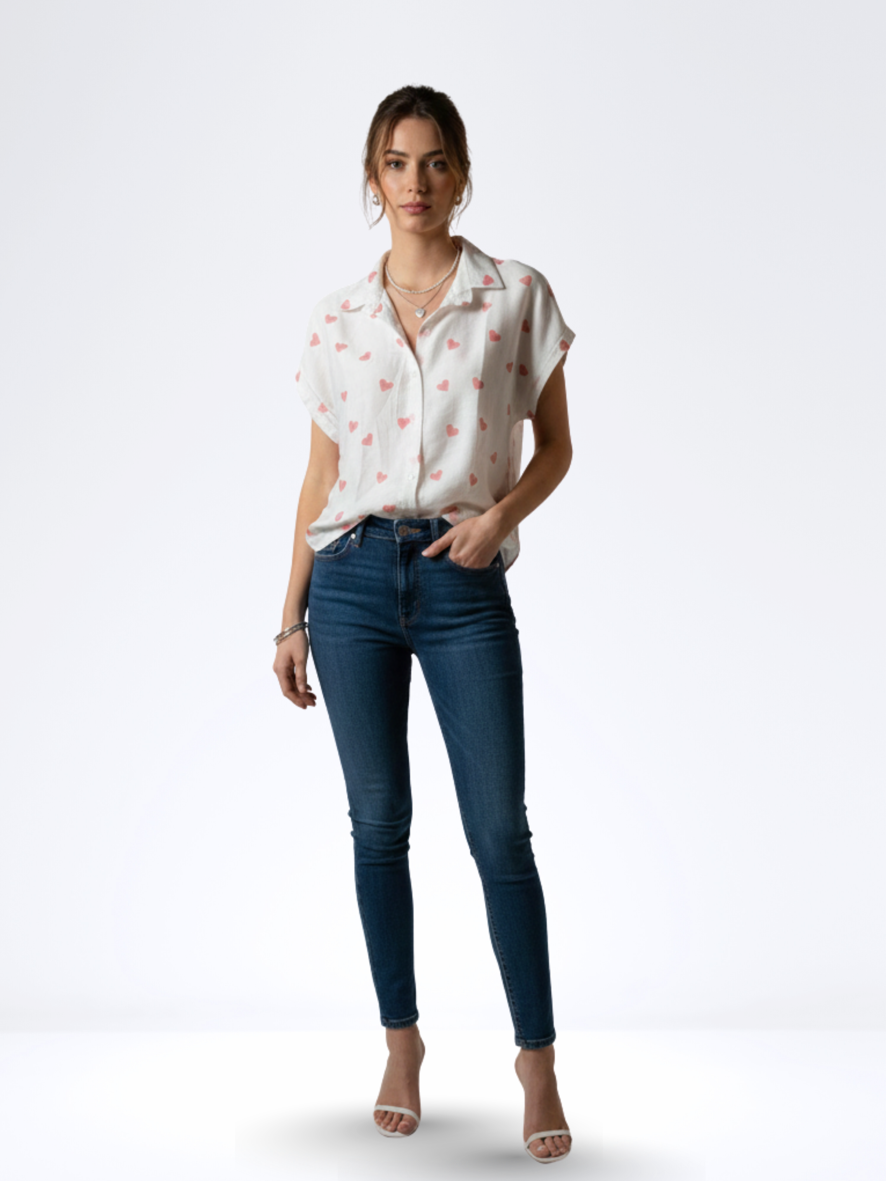 PINK QUEEN OF HEARTS TOP