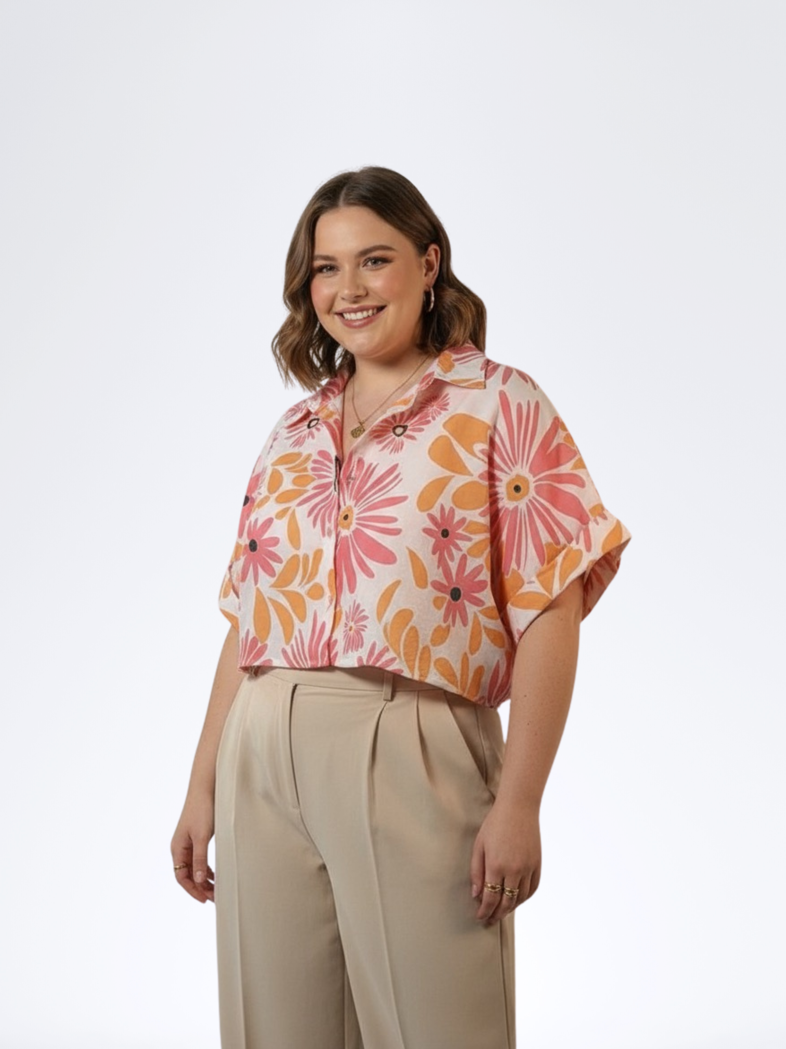 SUNBURST FLORAL TOP