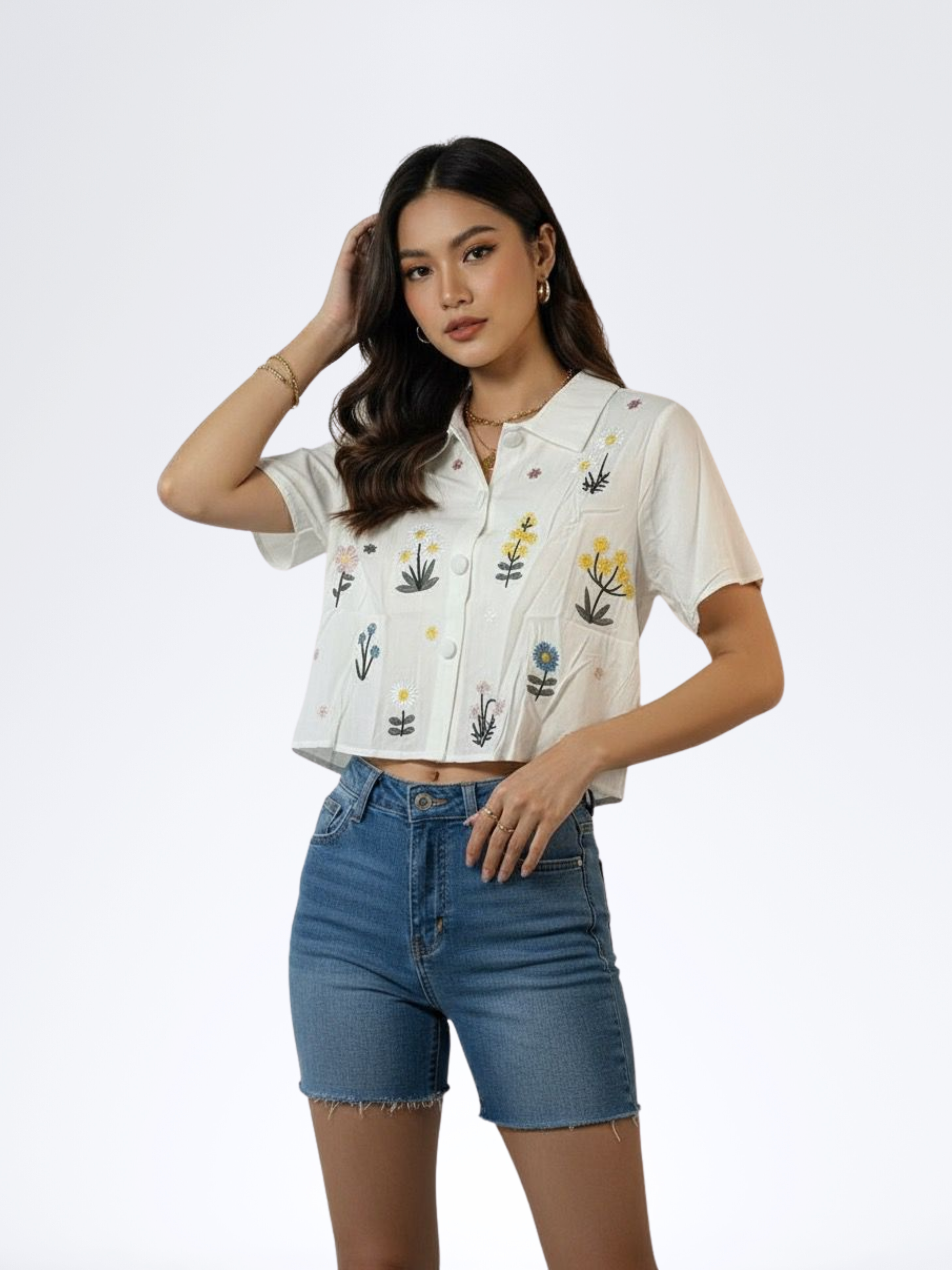 OFF WHITE EMBRAURA TOP