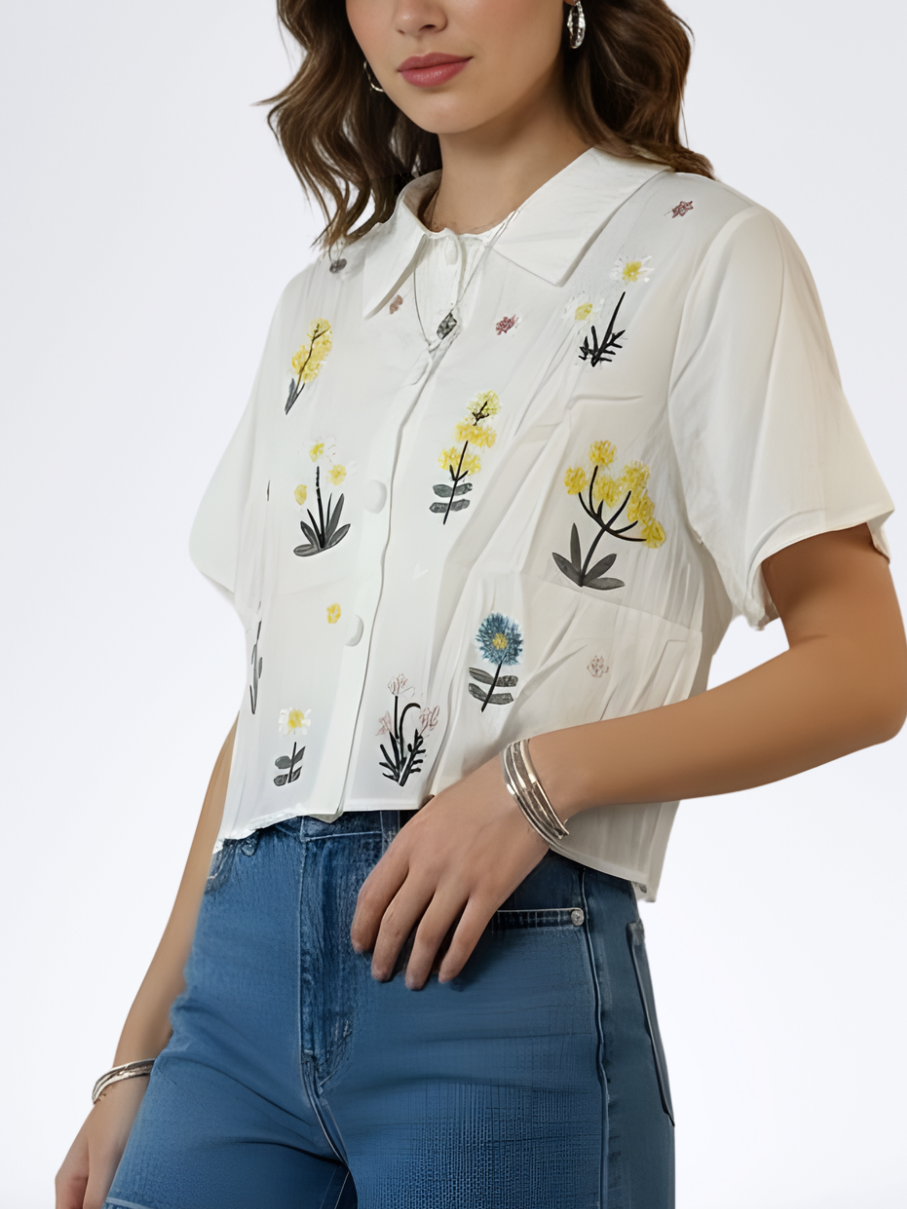 OFF WHITE EMBRAURA TOP