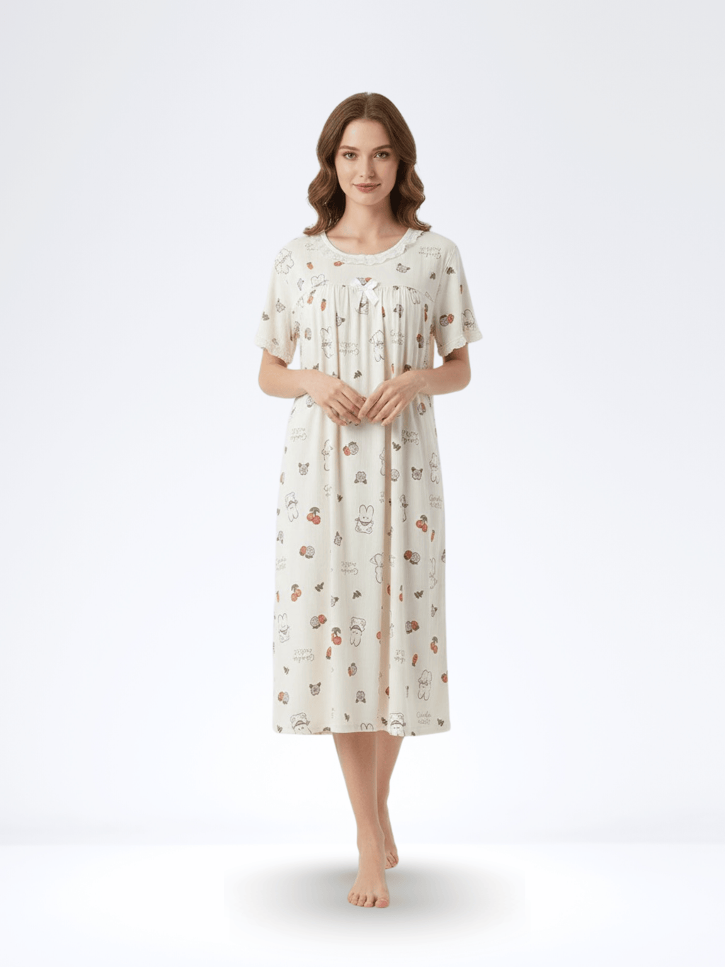 GARDEN RABBIT NIGHTWEAR DRESS