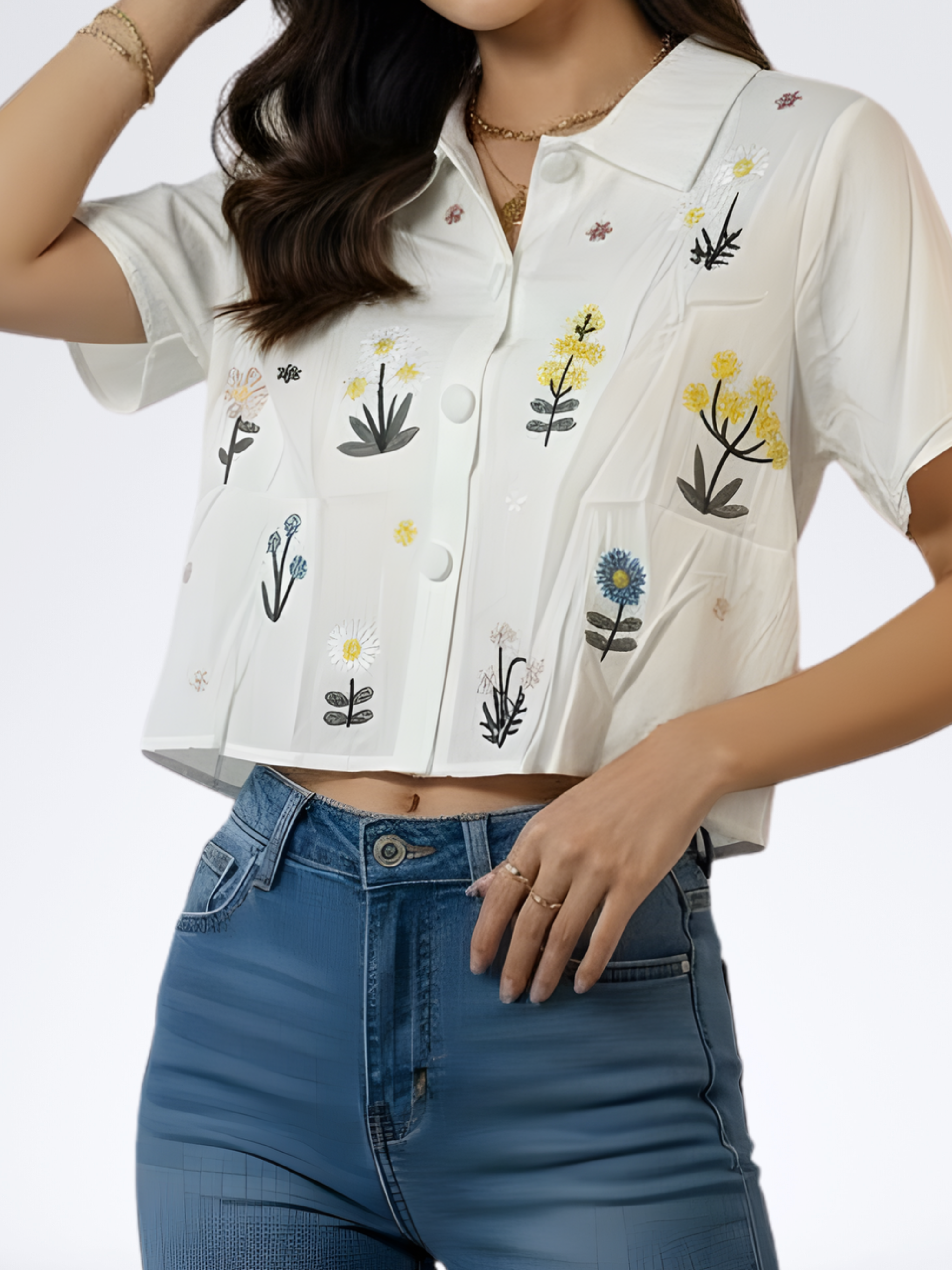 WHITE EMBRAURA SHIRT