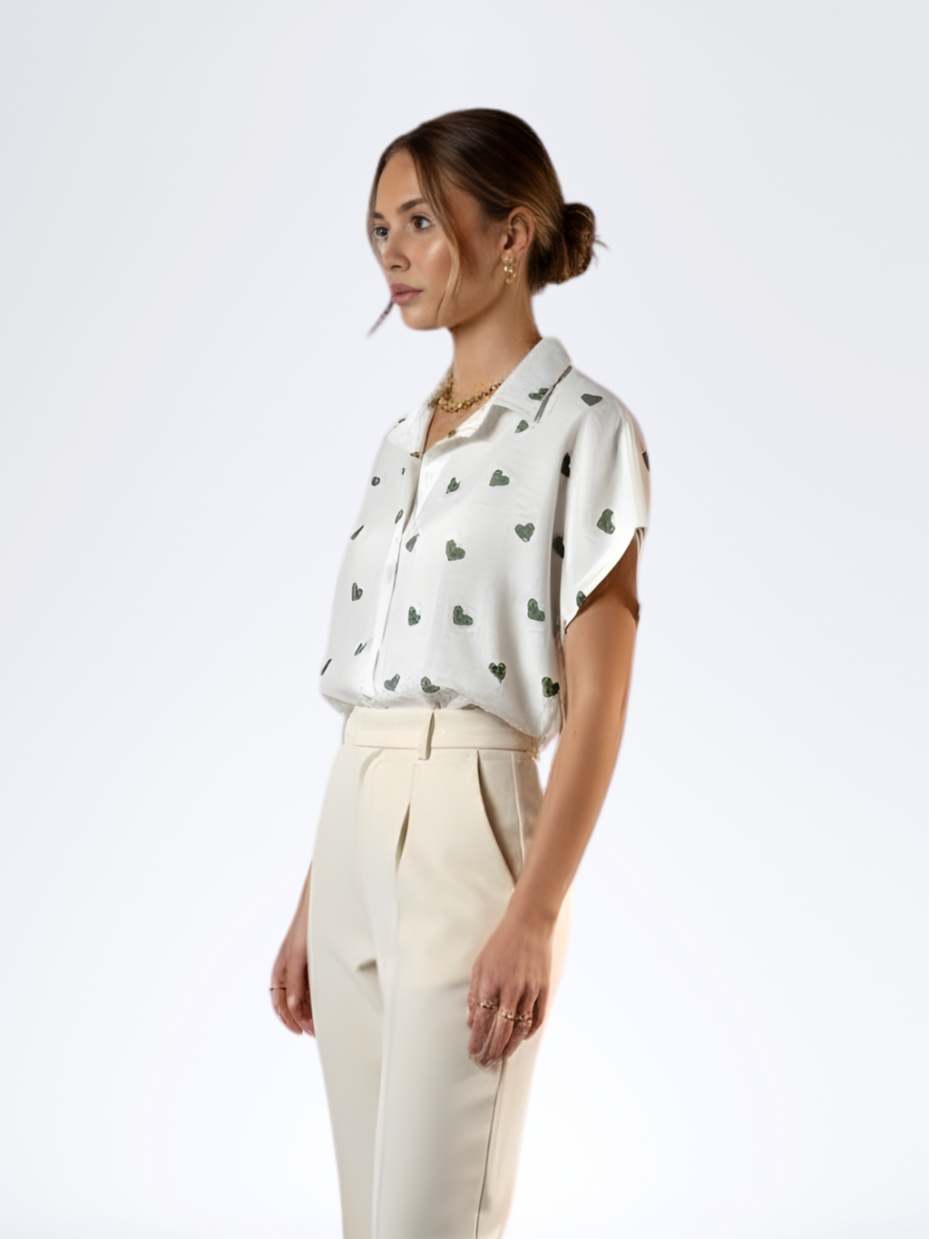 GREEN QUEEN OF HEARTS TOP