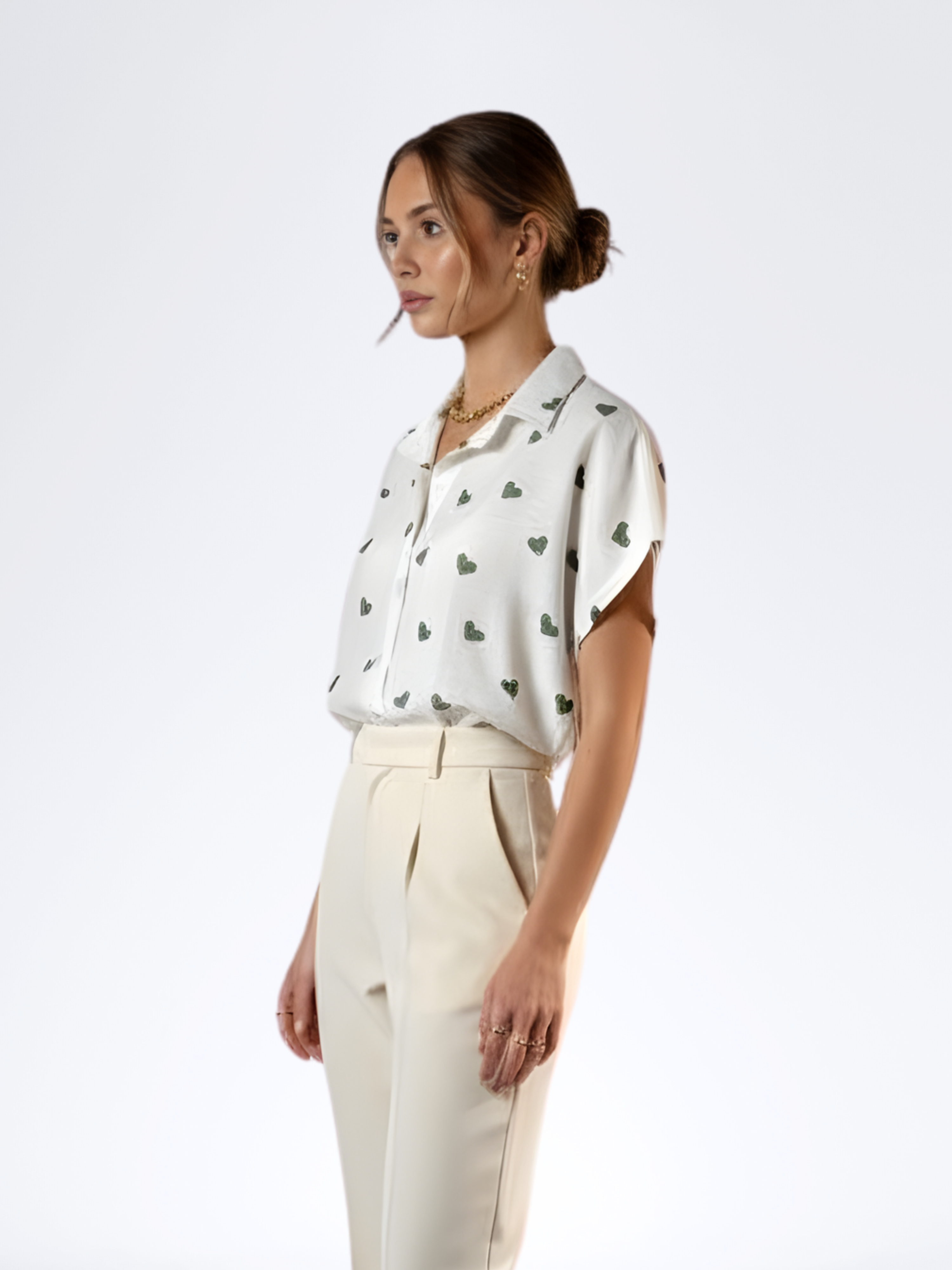 GREEN QUEEN OF HEARTS TOP