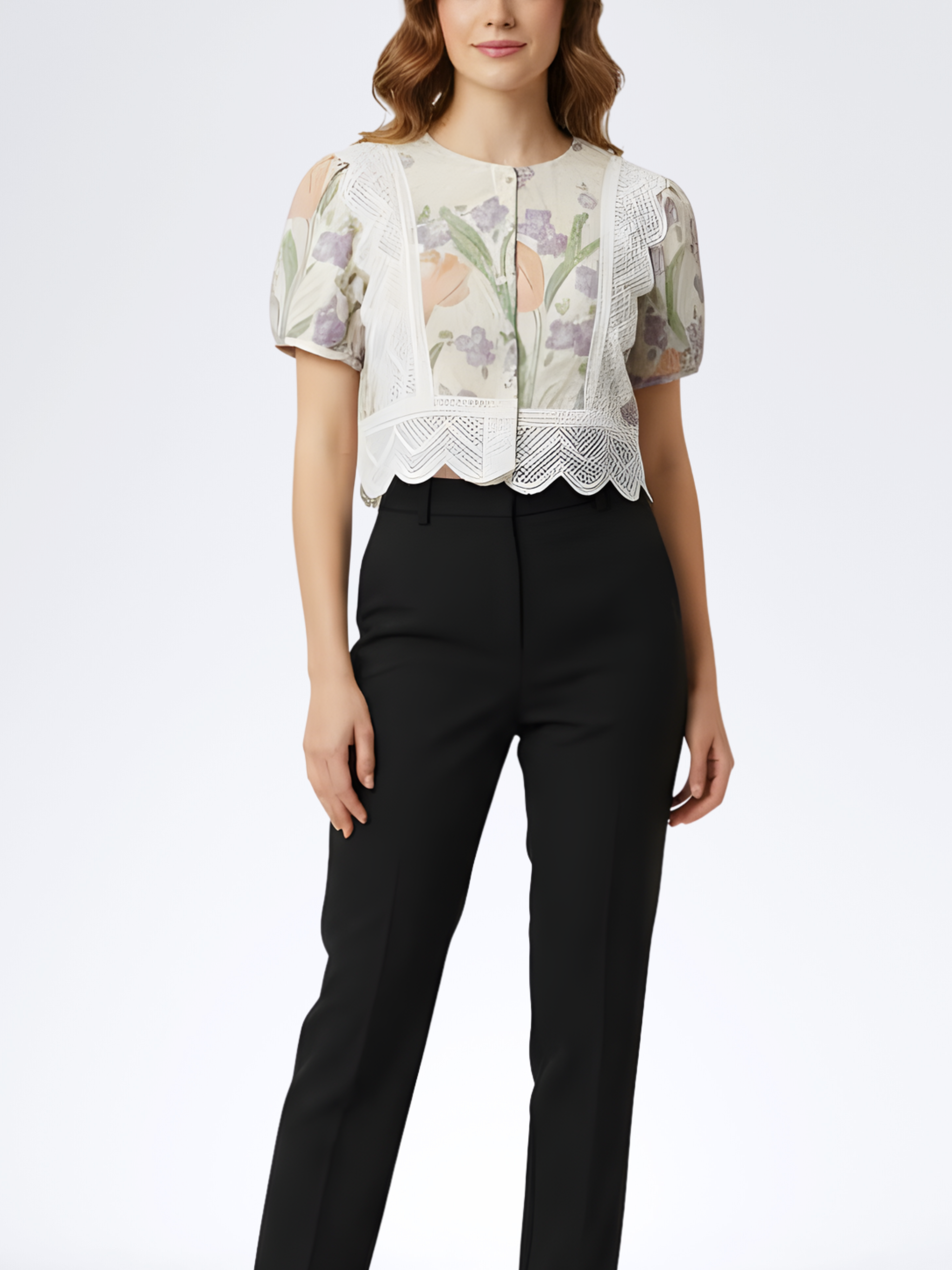 LAVENDER FLORELLE TOP