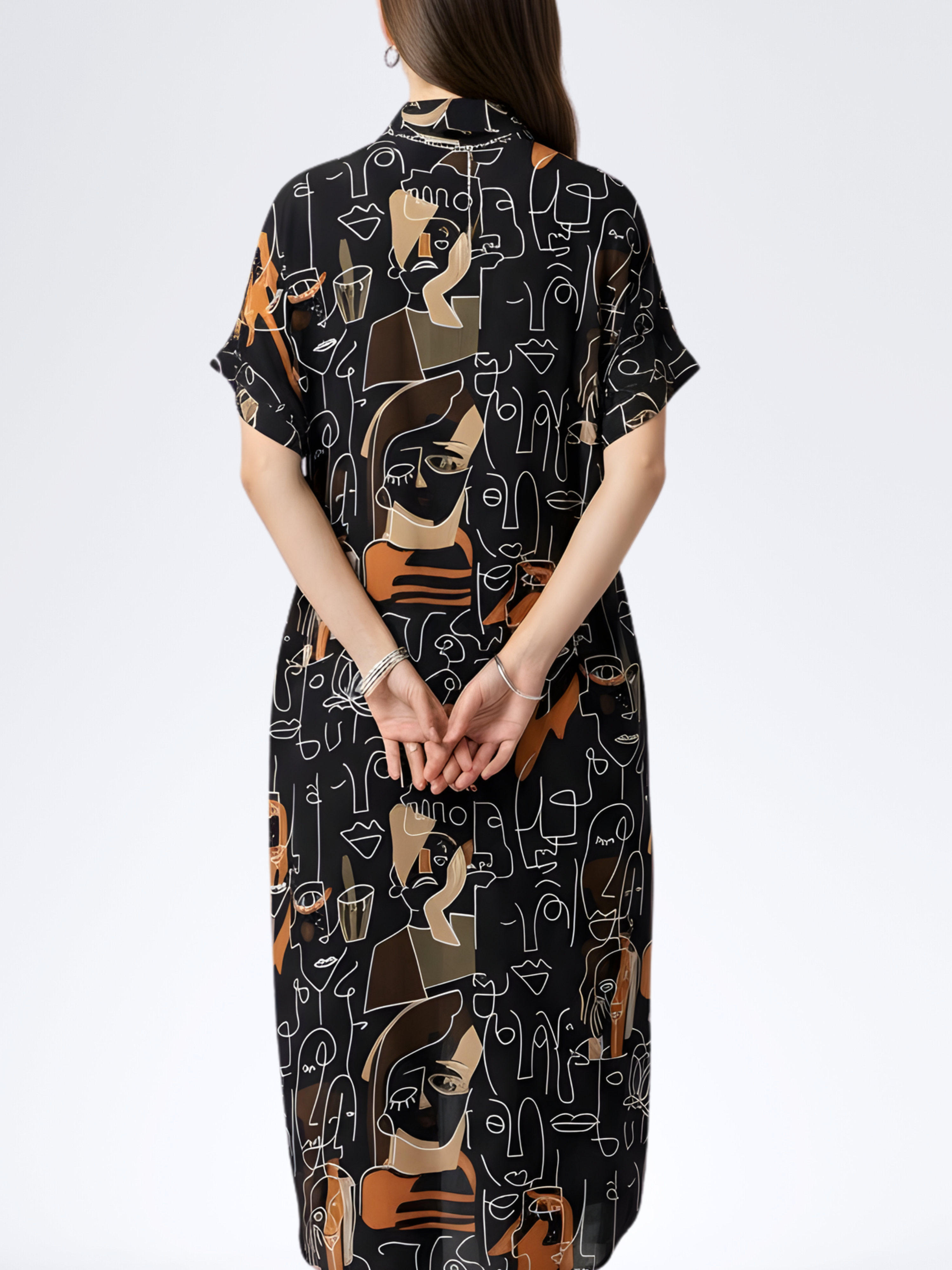 BLACK PICASSO DRESS
