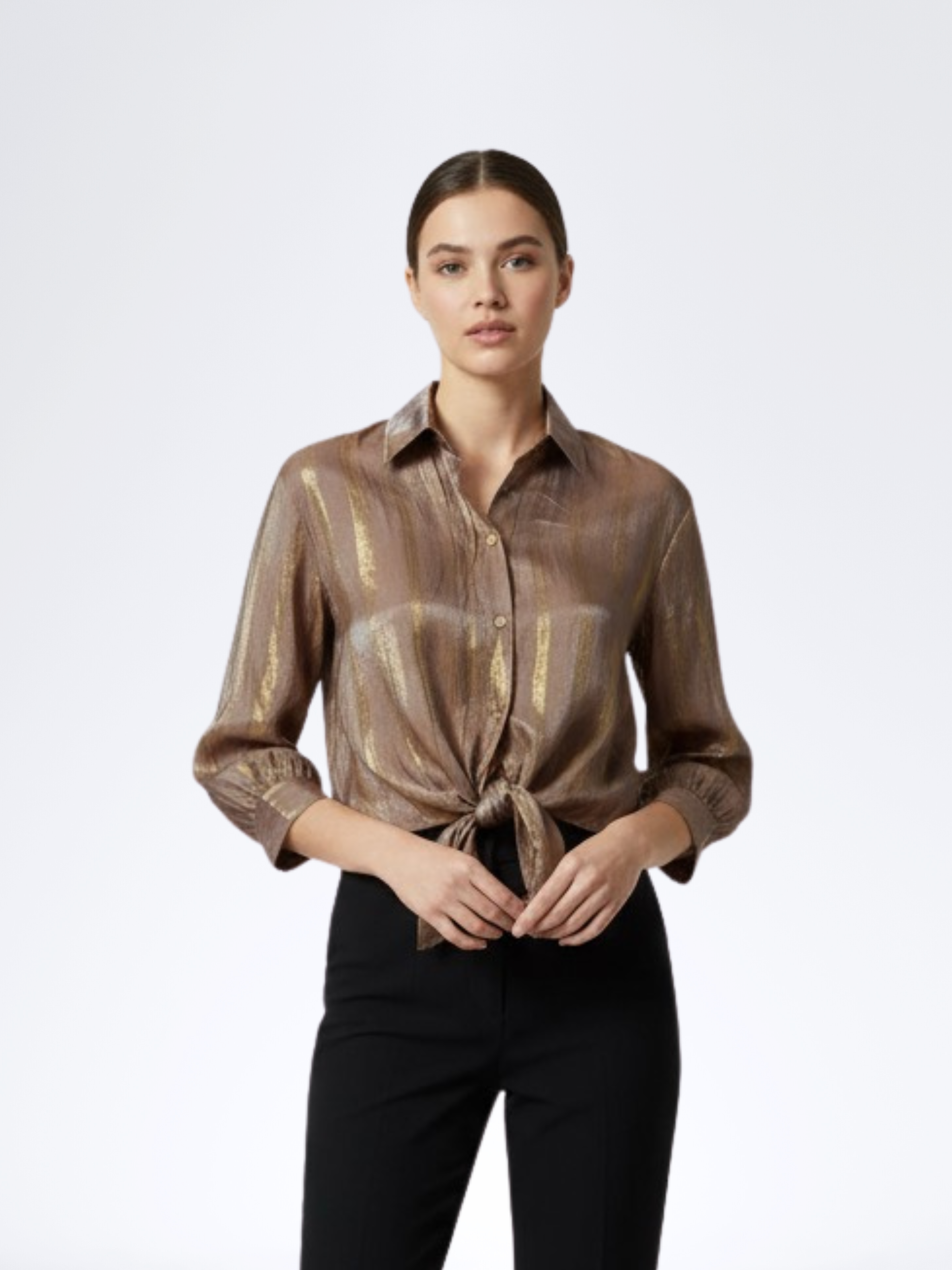 BEIGE VELORA SHIRT