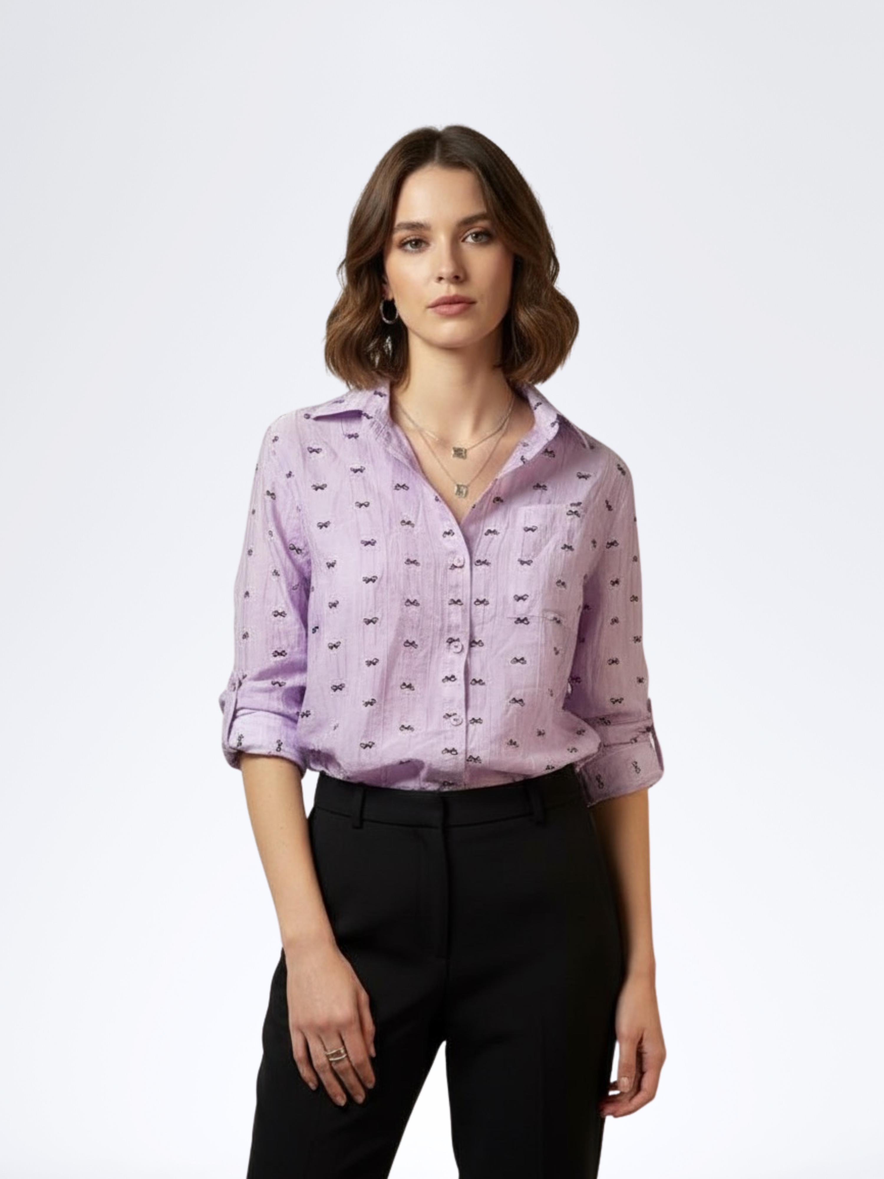 LAVENDER KNOTIQUE SHIRT